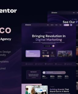 Fluxco - Elementor template for digital marketing agency