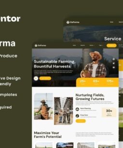 GoFarma - Kit de modelos Elementor para produtos agrícolas e frescos