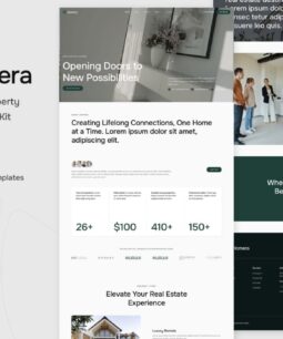 Homera: Elementor template kit for real estate and properties