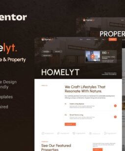 Homelyt - Elementor stencil kit for modern properties and real estate
