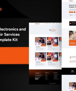 RepairHub - Kit de modelos Elementor Pro para serviços de reparo de aparelhos eletrônicos e dispositivos eletrônicos
