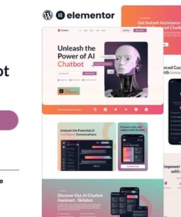 Skilabot - Kit de Plantilla Elementor AI Chatbot Service
