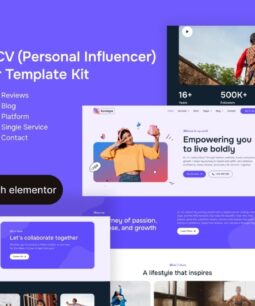 Socialyze - Personal CV Elementor Pro Template Kit