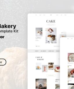 Tiffa - Elementor stencil kit for pastries and bakeries