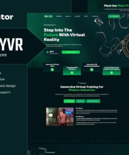 TrinityVR - Virtual Reality Services Elementor Template Kit