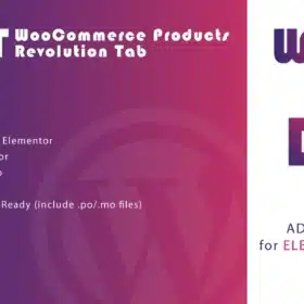 WooCommerce Products Revolution Tab for Elementor 1.0