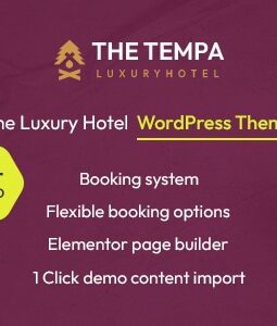Tempa – O WordPress para hotéis de luxo 1.0