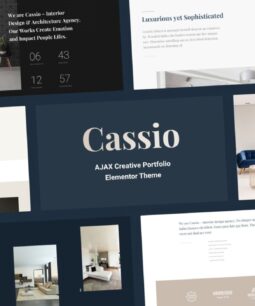 Cassio – Tema AJAX Elementor criativo 3.6.0