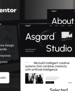 Asgard - AI Creative Content Agency Elementor Template Kit