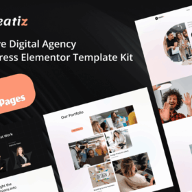 Creatiz – Creative Digital Agency Elementor Template Kit