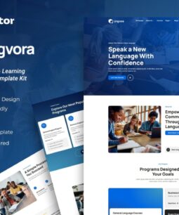 Lingvora - Language Courses & Learning Center Elementor Template Kit
