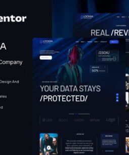 Lockra - Kit de modelos do Elementor para empresa de segurança cibernética
