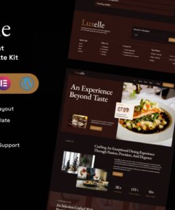 Luxelle – Luxury Restaurant Elementor Template Kit