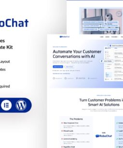 RoboChat - Kit de modelos do Elementor para serviço de chatbot com IA