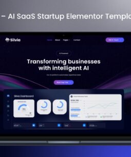Silvia – AI SaaS Startup Elementor Template Kit