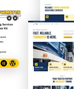 Towmater - Kit de modelos do Elementor para serviço de reboque de emergência