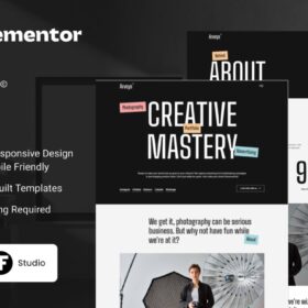 Arveya – Commercial & Advertising Photography Portfolio Elementor Kit