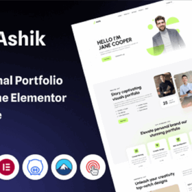 Ashik – Personal Portfolio WordPress Theme
