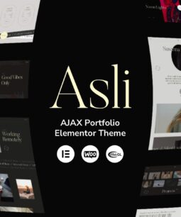 Asli - Tema WordPress do AJAX Portfolio Elementor