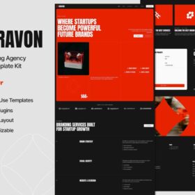 Bravon – Startup Branding Agency Elementor Template Kit