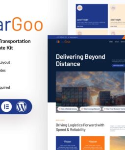 CarGoo - Kit de modelos do Elementor para logística e transporte de cargas