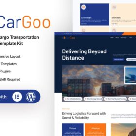 CarGoo – Logistic & Cargo Transportation Elementor Template Kit