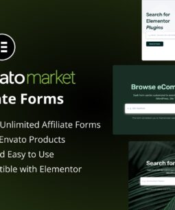 Formulários de afiliados da Envato Market para o Elementor