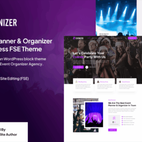 Evenizer – Event Organizer FSE WordPress Theme