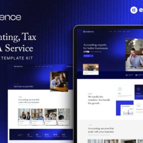 Evidence – Accounting, Tax & CPA Service Elementor Template Kit