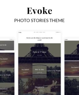 Evoke Photo Stories Blog WordPress Theme