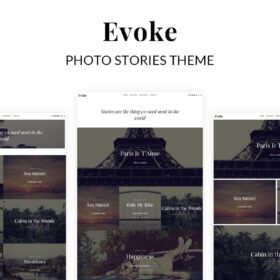 Evoke Photo Stories Blog WordPress Theme