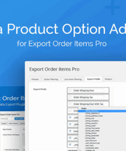 Extra Product Options Addon for Export Order Items Pro