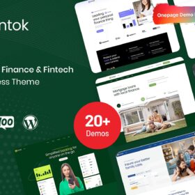 Fintok – Banking Finance & Fintech WordPress Theme