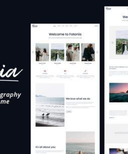 Fotonia Minimal Photography WordPress Theme