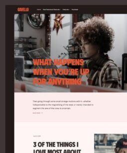 Gavello – Captivating Minimalist Blog WP Theme