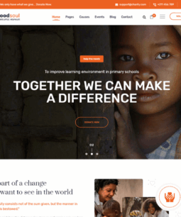 GoodSoul - Tema WordPress para caridade e captação de recursos