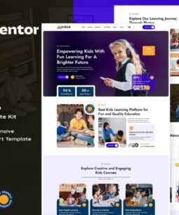 Kidux - Children Education Elementor Template Kit