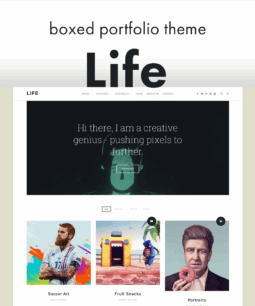 Life - Boxed Portfolio WordPress Theme