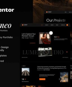 Lumeo - Kit de modelos modernos de portfólio de fotografia do Elementor