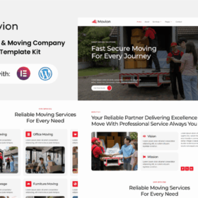 Movion – Relocation & Moving Company Elementor Template Kit