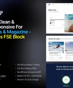 Ncmaz - Tema de bloco do WordPress para revista de notícias FSE
