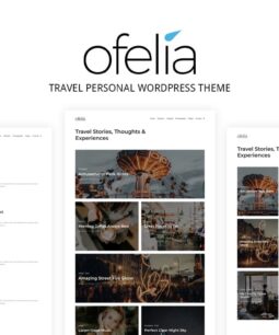 Ofelia - Tema para blog WordPress pessoal sobre viagens