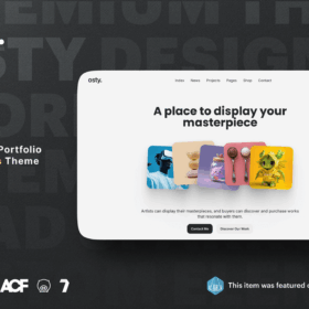 Osty – Creative Agency and Portfolio Theme