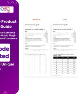 Guia de tamanhos personalizados de produtos para WooCommerce