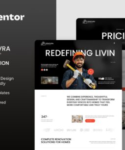 Renovra - Kit de modelos do Elementor para reforma de casas