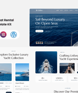 Sailux - Yacht Club & Boat Rental Elementor Template Kit