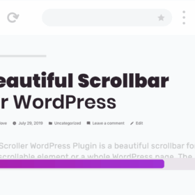 Scroller – Beautiful Scrollbar for WordPress