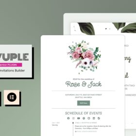 Silvuple – Elementor Online Invitation Maker