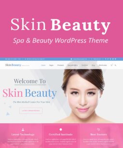 Skin Beauty - Tema WordPress sobre beleza, spa e salão de beleza