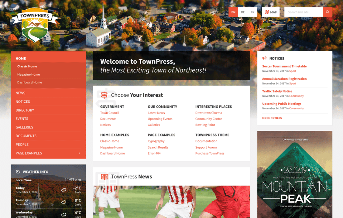 TownPress – Municipality & Town Government Theme